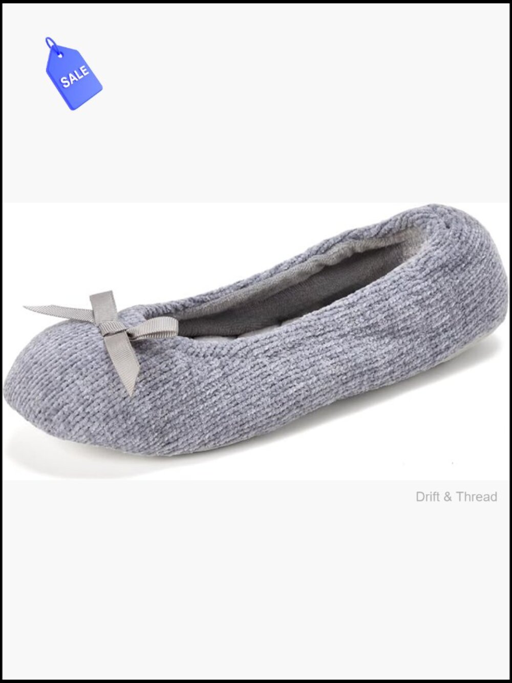 Memory Foam Ballerina Slippers Indoor/Outdoor Suede Sole Machine Washable